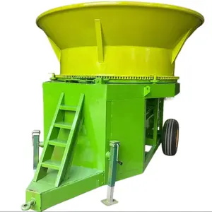 China Large Scale Tractor Driven Straw Bale Shredder For Cattle's Feed Hammer Grass Cutter Mill Crusher