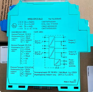 Barrera de Seguridad Aislada de 1 Canal + KFD2-STC5-Ex1, Fuente de Alimentación Inteligente de 4-20 mA SIL2, Control de Procesos en Riel DIN - Product Image 2