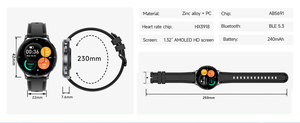 Reloj Inteligente HT39 2026 para Mujer, Pulsera de Actividad Física, Llamadas Bluetooth, Oxígeno en Sangre, Resistente al Agua, Android - Product Image 6