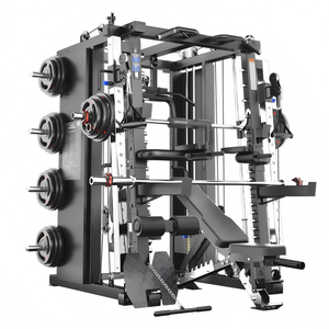 YD-938 Macchina Smith Commerciale in Acciaio con Struttura a Gantry, Attrezzatura per Allenamento Completo, Rack Multifunzione per Squat, Combinazione Fitness per Casa - Product Image 1