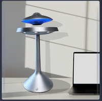 Altavoz Magnético Levitante HCNT de Base Alta, Altavoz Flotante con Rotación de 360°, Diseño UFO para Decoración del Hogar