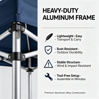 Tente extérieure personnalisée en aluminium imperméable de 10x10 pieds pour événements sportifs, publicité, salons professionnels et expositions.