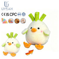 Jouet en peluche poulet mignon personnalisé UYEAH CE EN71 CPC ASTM, animal en peluche sur mesure, jouet en peluche en coton, poussin, oiseau, cadeaux pour enfants