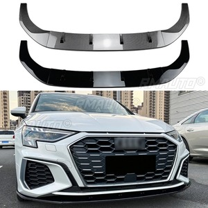 สปลิตเตอร์กันชนหน้า ดิฟฟิวเซอร์กันชนหน้า ฝาครอบป้องกันสำหรับ Audi A3 8Y S3 2021+ อุปกรณ์ตกแต่งรถยนต์ - Product Image 2