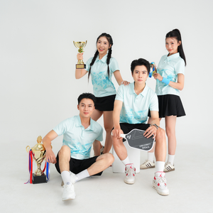 Men <b>Women</b> Sports Polo Shirt Breathable Quick Dry Athletic Shirt for Tennis Pickleball Training - Product Image 4