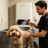Chauffe-eau électrique instantané sans réservoir 5,5 kW blanc à commande micro-ordinateur, personnalisé, vente en gros d'usine, pour centre de lavage de chiens