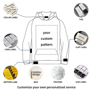 Sudadera con capucha de algodón estilo americano, estilo callejero, lavada, <span class=keywords><strong>vintage</strong></span>, holgada, de marca, con estampado de pintura al óleo de ángeles, para invierno. - Product Image 6