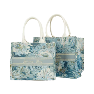 Custom <b>Canvas</b> <b>Tote</b> Bag Reusable Eco Friendly Shopping Shoulder Bag with Long Handles for Grocery Retail and Promotion - Product Image 4