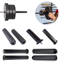 Manchon adaptateur de barre d'haltères avec collier de serrage amovible pour la musculation et le sport
