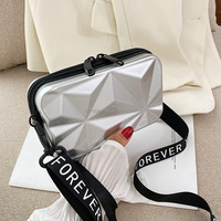 Trousse de Toilette Portable en ABS+PC Rigide, Mini Sac de Voyage Bandoulière pour Cosmétiques – En Stock