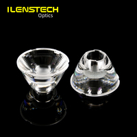 Lentille LED à faible éblouissement de 62 mm de diamètre, lentille TIR de 15 degrés, lentilles COB de 9 mm et 12 mm