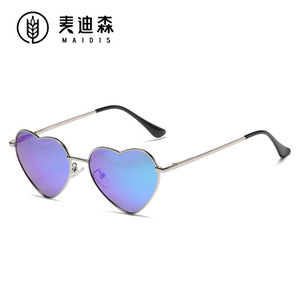 Maidis Heart Shape Metal Sunglasses Gold Frame UV400 Women Fashion Spring Summer - Product Image 5
