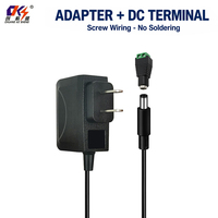Chargeur mural de haute qualité EU US BR 5V 6V 9V 12V 24V 0.1A 0.5A 1A 2A avec bornier de connexion, adaptateur secteur universel AC DC