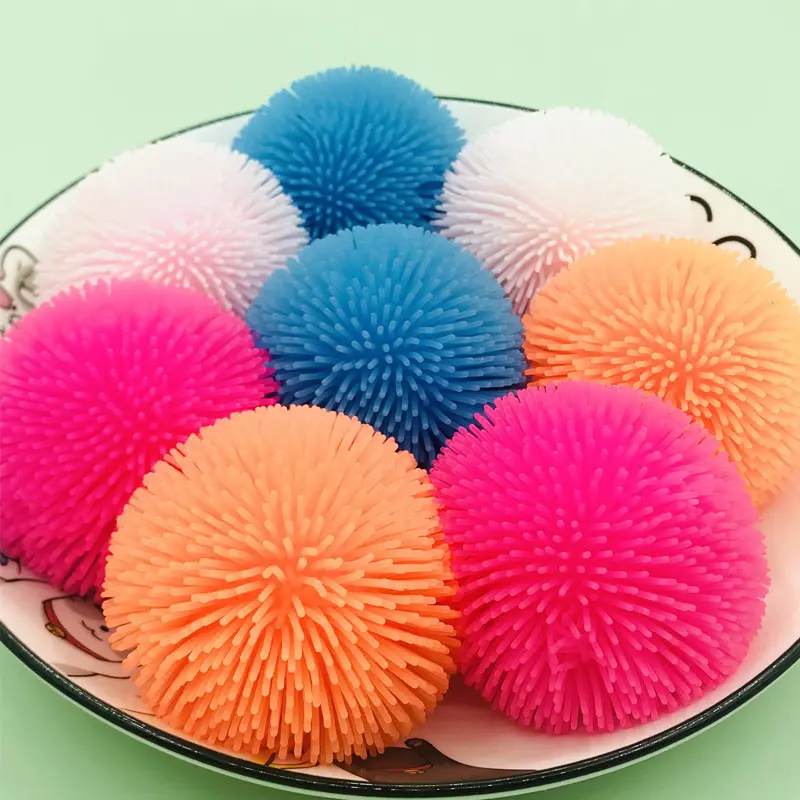 Wholesale Popular Stress Relief Squeeze Ball Toy Soft Elastic Pom Ball Sensory Fidgets Squeeze Toys Stress