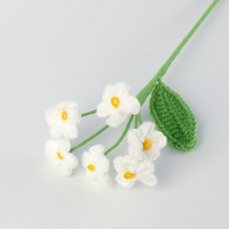 Finished 6 forget-me-not bouquet-white