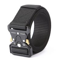 Ceinture de travail personnalisée en usine, réglable, épaissie, avec boucle métallique à dégagement rapide, ceinture porte-outils, ceinture tactique pour homme pour l'extérieur