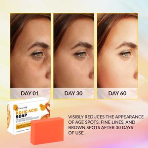 <span class=keywords><strong>Savon</strong></span> de Bar en Gros Fait Main Bain Éclaircissant Vitamine C Rétinol 100g <span class=keywords><strong>Savon</strong></span> <span class=keywords><strong>Original</strong></span> Blanchissant Peau Citron Curcuma Acide Kojique - Product Image 5