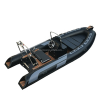 Yacht de Sport de luxe à grande vitesse RIB480D PVC Hypalon canot pneumatique pliable rigide océan eau plongeur Stable bateaux à rames