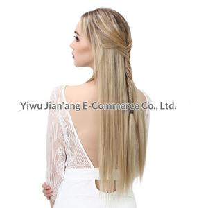 Extension <span class=keywords><strong>per</strong></span> Capelli Lunghi e Lisci Multicolore Sfumato, Regolabile e Invisibile, Stile Europeo-Americano <span class=keywords><strong>per</strong></span> Parrucche Femminili - Product Image 4