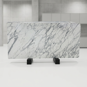 High Quality White Stone Flooring Fishbelly White Glossy <b>Marble</b> Big Slab Tile Countertop Modern Design for Villas and Hotels - Product Image 1