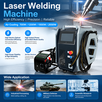 Mesin Las Serat Laser Berpendingin Udara 4 in 1 Portabel 1500W untuk Mesin Pertanian Pemanen
