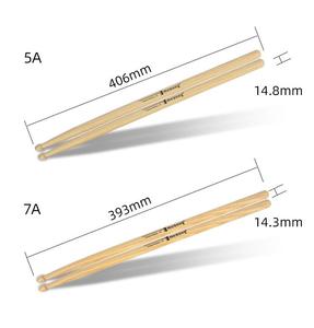 Venta caliente de fábrica instrumento musical accesorios auxiliares marco de nogal Jazz Batería Electrónica 5A 7A baqueta - Product Image 3