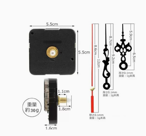 Mécanismes d'horloges murales à quartz <span class=keywords><strong>Sangtai</strong></span> 16, 18, 22, 24 mm, mouvements à axe long, style design moderne, vente en gros pour le Royaume-Uni - Product Image 3
