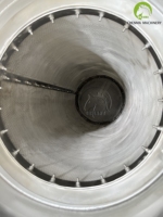 Réservoir de filtration post-extraction en acier inoxydable pour la séparation solide-liquide des extraits végétaux et botaniques