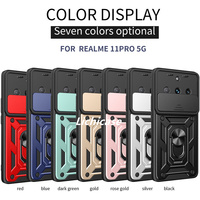 Support d'anneau en métal Lichicase 360 lentille tout compris protéger la couverture mobile pour Realme 11 Pro 11Pro + étui rigide