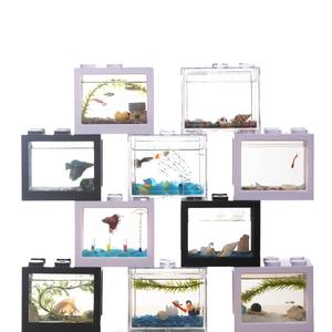 <span class=keywords><strong>Mini</strong></span> Portable WN Beta Fish Tank Personnalisé En Plastique Petit <span class=keywords><strong>Aquarium</strong></span> <span class=keywords><strong>Stand</strong></span> Haute Qualité En Métal Pet Carré Décoratif <span class=keywords><strong>Mini</strong></span> <span class=keywords><strong>Aquarium</strong></span> - Product Image 1
