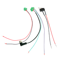 Harnais de câblage M12 femelle 5 broches 24AWG personnalisé, étanche et de qualité assurée, avec bornes tubulaires