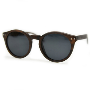 Du <span class=keywords><strong>Mu</strong></span>-gafas de sol de madera, lentes polarizadas UV400 con funda de bambú, redondas, a la moda, nuevas - Product Image 2