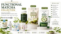 Poudre de protéines de matcha en marque blanche OEM 26 g, mélange de protéines de levure et de lait de coco pour une nutrition quotidienne
