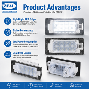 <span class=keywords><strong>Plaque</strong></span> d'<span class=keywords><strong>immatriculation</strong></span> LED Tag Lights Pour BMW E39 E60 E82 E90 E92 E93 M3 E39 E60 E70 X5 E60 E61 E88 F10 Accessoires CE E-Mark Approuvé - Product Image 3