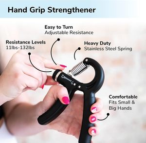 6 gói có thể điều chỉnh sức đề kháng tay <span class=keywords><strong>Gripper</strong></span> Set sức mạnh huấn luyện viên đếm cẳng tay tập luyện Kit tay Grip strengthener - Product Image 6