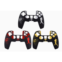 Housse de protection en silicone antidérapante pour manette PS4 DualShock, impression laser, manchon de protection pour manette de jeu, plusieurs couleurs disponibles