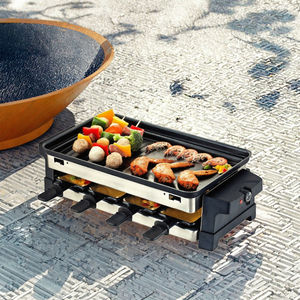 Chang Qing CQ-552 OEM ODM Modern Ticari Elektrikli Füme Izgara Barbekü Izgarası Dökme Alüminyum Toz Boyalı 2 Brülörlü <span class=keywords><strong>Euro</strong></span> Yakitori Izgarası - Product Image 3