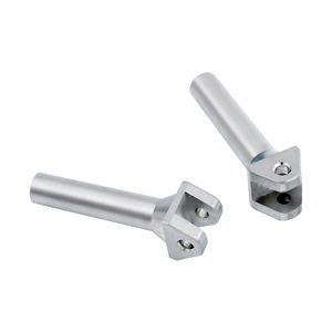 Support de liaison de châssis de voiture RC en aluminium anodisé argenté - Amélioration matérielle personnalisable pour la <span class=keywords><strong>suspension</strong></span> de véhicule télécommandé - Product Image 5