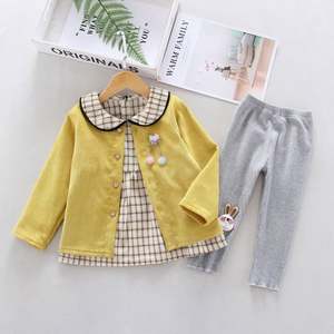 Vêtements pour enfants en gros, magnifiques ensembles pour bébés filles à fleurs et nœuds, achat direct en Chine - Product Image 4