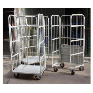 Entrepôt en acier pliable cage de stockage/conteneur à roulettes - Product Image 3
