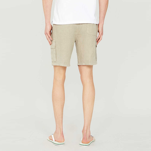 Personnalisé Été Sweatwear En Gros <span class=keywords><strong>lin</strong></span> short hommes - Product Image 2