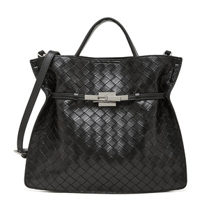 Sacs à main en cuir véritable tressé pour femmes, grande capacité, sacs à bandoulière pour dames, vente chaude, nouvelle collection - Product Image 1
