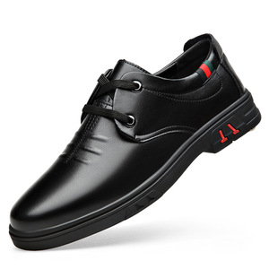 Zapatos Casuales de Cuero para Hombre, con Cordones, Planos, Transpirables, con Suela de Goma, Entresuela de EVA, Tacón Bajo de 1-3 cm, Wenzhou Zhejiang - Product Image 3