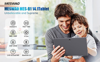 Tablette Android 14,1 pouces avec écran IPS FHD 1080P, processeur 8 cœurs, RAM 6 Go, ROM 128 Go, extension 1 To, Wi-Fi double bande (2,4G/5G)