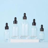Flacon compte-gouttes en verre rose dégradé pour sérum de luxe, soin de la peau, huile capillaire, 5 ml, 10 ml, 15 ml, 30 ml, 100 ml avec compte-gouttes