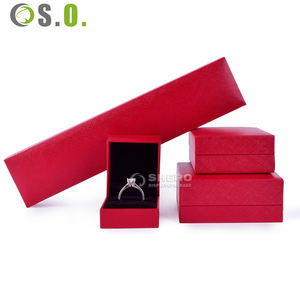 Factory Custom Logo PU Imitation Leather Paper <b>Box</b> Factory Stock Style Jewelry <b>Box</b> Set Luxury Jewelry <b>Packing</b> <b>Box</b> with Logo - Product Image 5