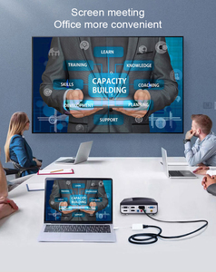 4 trong 1 <span class=keywords><strong>USB</strong></span> 3.0 HUB ABS nhựa trường hợp Type-C HDMI adapter 4K 30Hz Trắng VGA chuyển đổi Dock dự Type-C <span class=keywords><strong>prot</strong></span> Cổ Phiếu có sẵn - Product Image 4