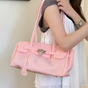 Bolso de Hombro de PVC para Mujer con Dos Correas, Estilo Coreano, Color Caramelo, Cierre de Hilo, <span class=keywords><strong>Moda</strong></span> Urbana, Primavera Verano - Product Image 2