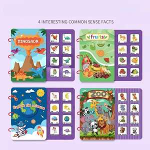 Libro silencioso cognitivo de iluminación de educación temprana para niños, tarjeta de alfabetización para bebés de jardín de infantes, juego de tarjetas adhesivas, Material de enseñanza - Product Image 3