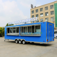 Chammp BBQ Food Trailers Cuisine entièrement équipée Café Boutique Food Truck Container Chariots de nourriture mobiles Offre Spéciale